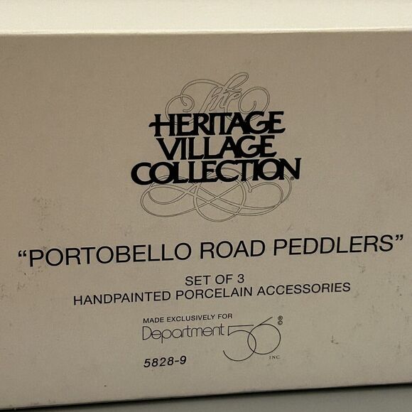 Dept 56 Heritage Village Potobello Road Peddlers Accessory #5828-9 Retired - Picture 2 of 15